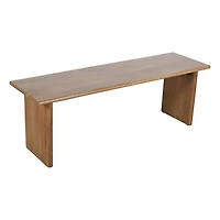 Burke Solid Wood Slab Bench