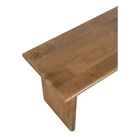 Burke Solid Wood Slab Bench