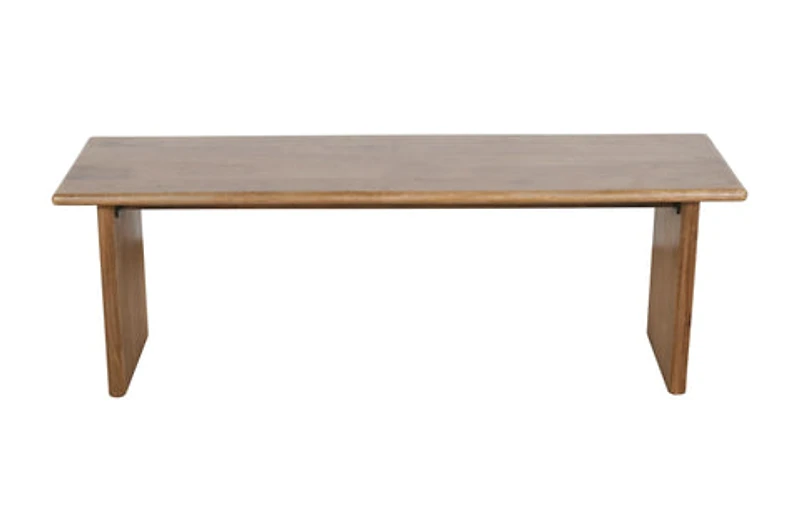 Burke Solid Wood Slab Bench