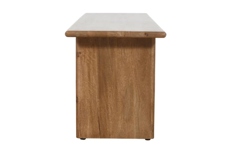 Burke Solid Wood Slab Bench
