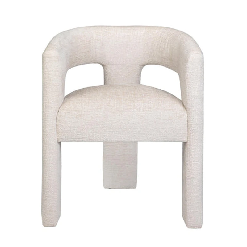 Gwen Open-Back Upholstered Chair - Natural
