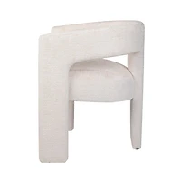 Gwen Open-Back Upholstered Chair - Natural