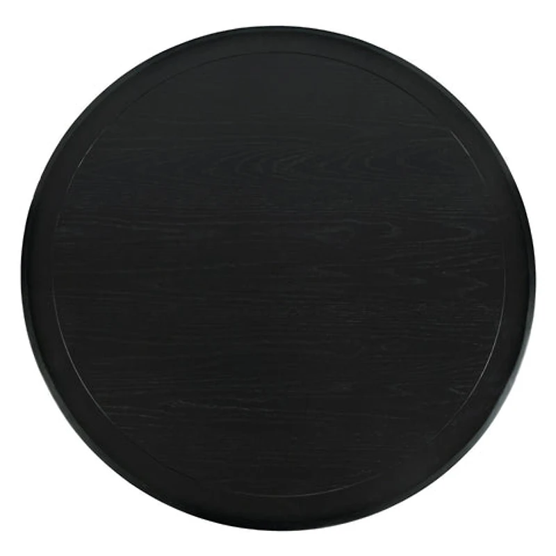 Nash 50" Round Dining Table Black