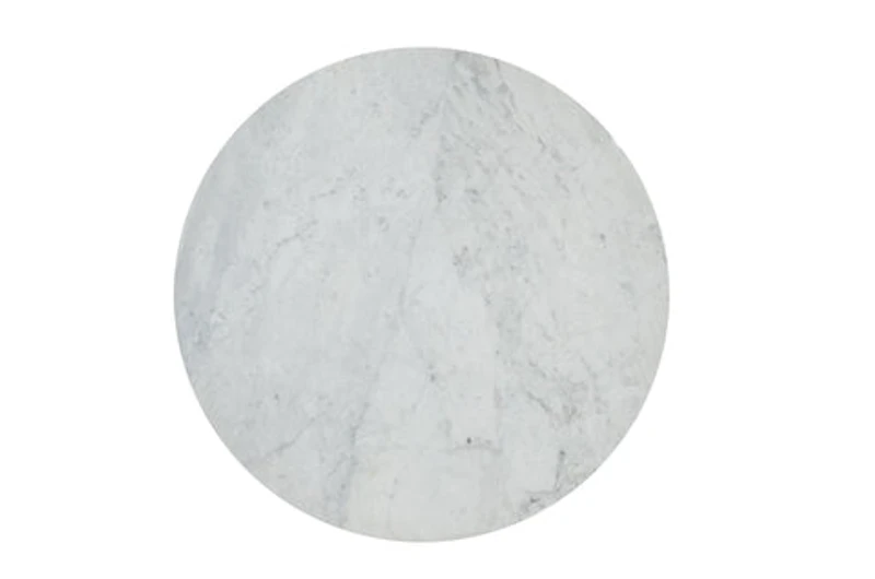 Rowan 42" Round Marble Pedestal Dining Table