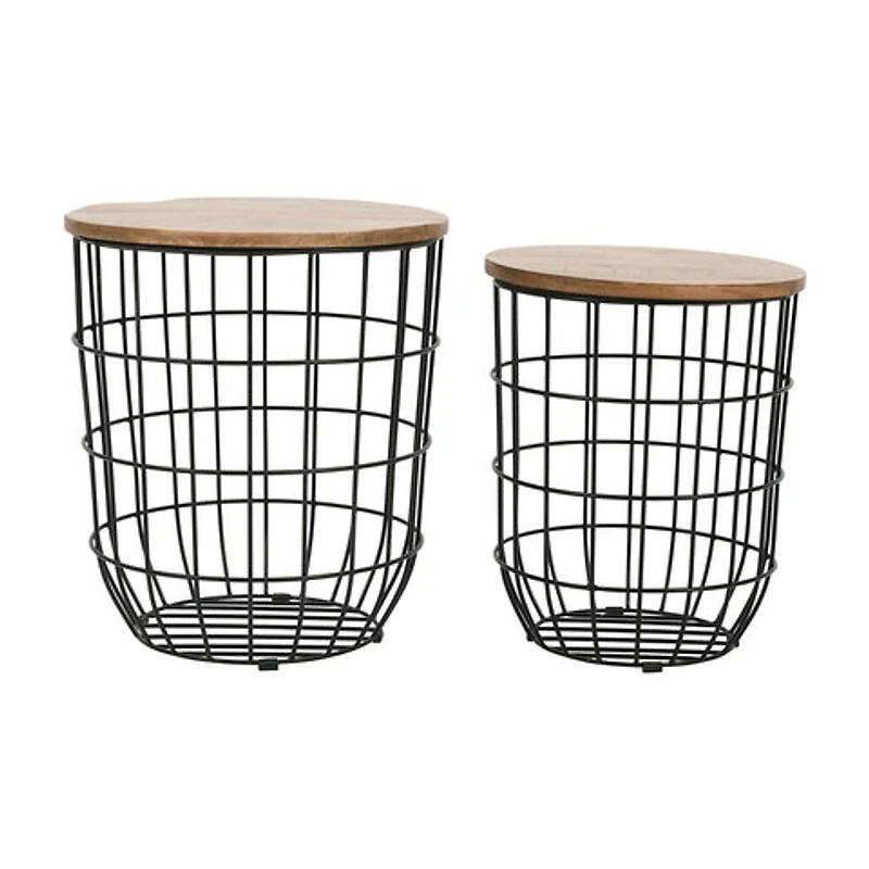 Rondo Nesting End Table - Black