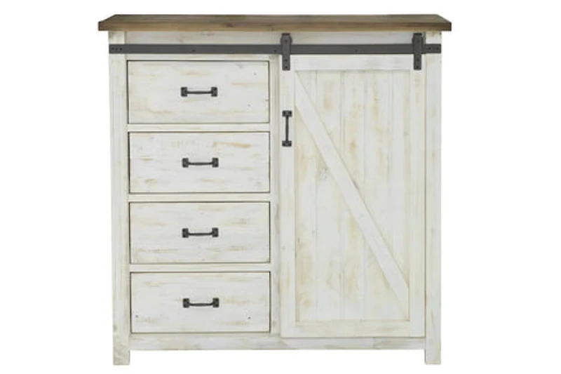 Lazrin 4 Drawer Chest With 1 Door