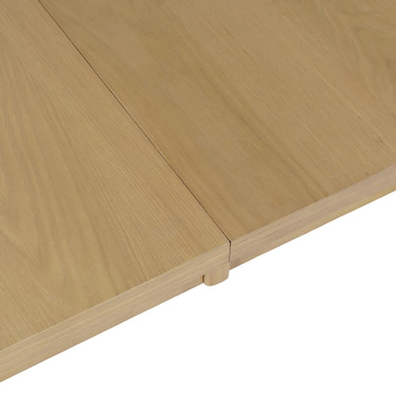 Auden 101" Double Pedestal Dining Table – Natural Oak Finish