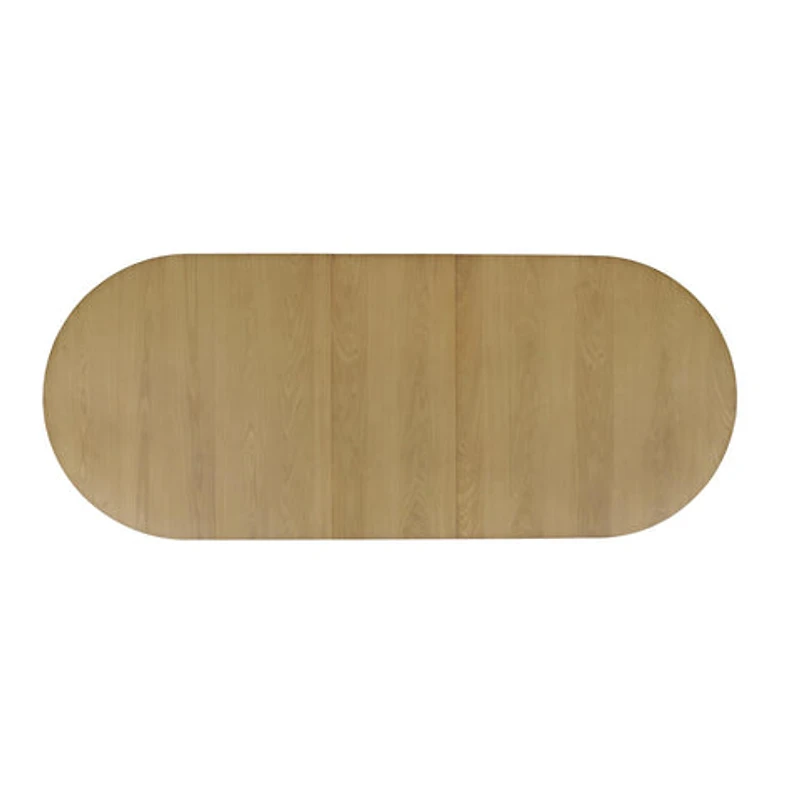 Auden 101" Double Pedestal Dining Table – Natural Oak Finish