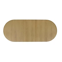 Auden 101" Double Pedestal Dining Table – Natural Oak Finish