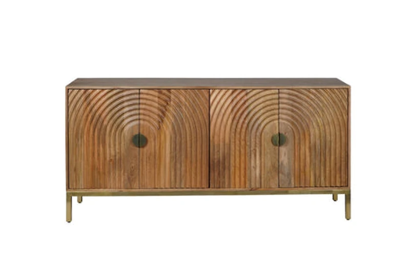 Asher 4 Door Accent Cabinet