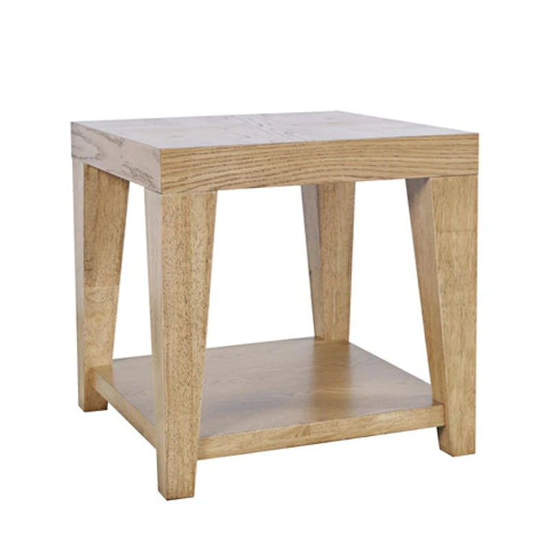 Laurel Creek Castered Leg End Table - Natural