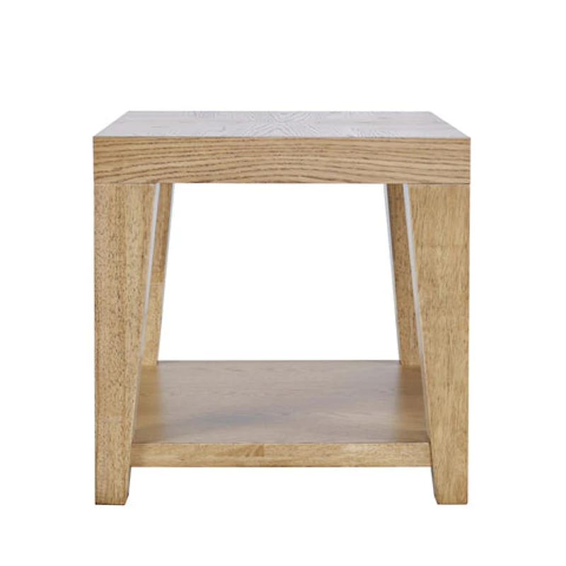 Laurel Creek Castered Leg End Table - Natural