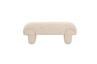 Karsen Upholstered Bench with Sculpted Base