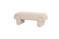Karsen Upholstered Bench with Sculpted Base
