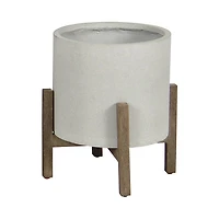 Zerith Round Standing Pot Stone