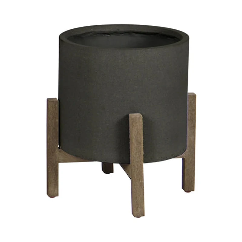 Zerith Round Standing Pot Stone