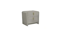 Gilly Grey Glossy Finish Night Stand