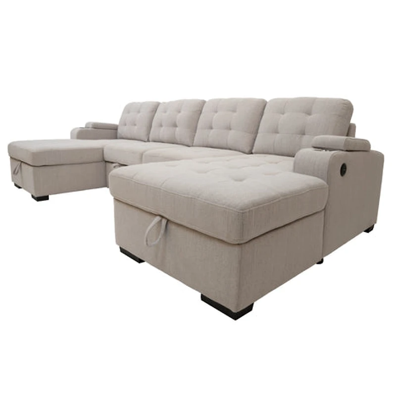 Alonso Sleeper U-shaped sectional