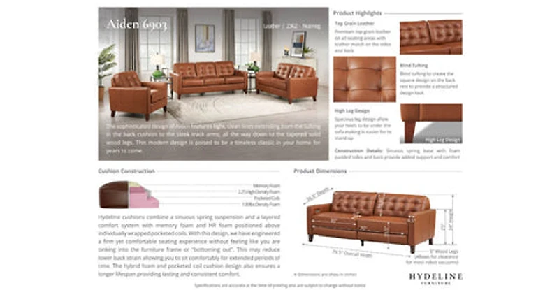 Tallon Leather Sofa
