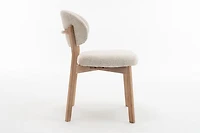 Milena Dining Chair – Upholstered Seat with Oak Wood Frame