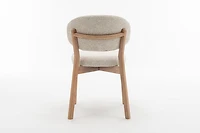 Milena Dining Chair – Upholstered Seat with Oak Wood Frame