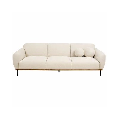 Genea Sofa with Premium Believe Fabric - Beige