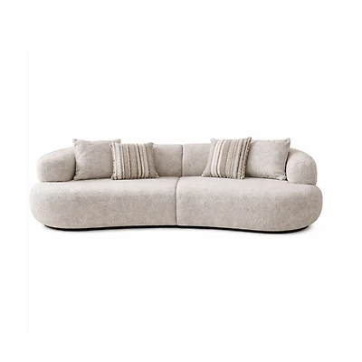 Leona 2-Piece Modular Curved Sofa