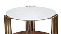 KAMBRY SIDE TABLE WITH MARBLE TOP