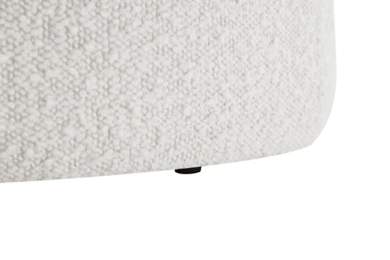 Audo Stool - White Boucle