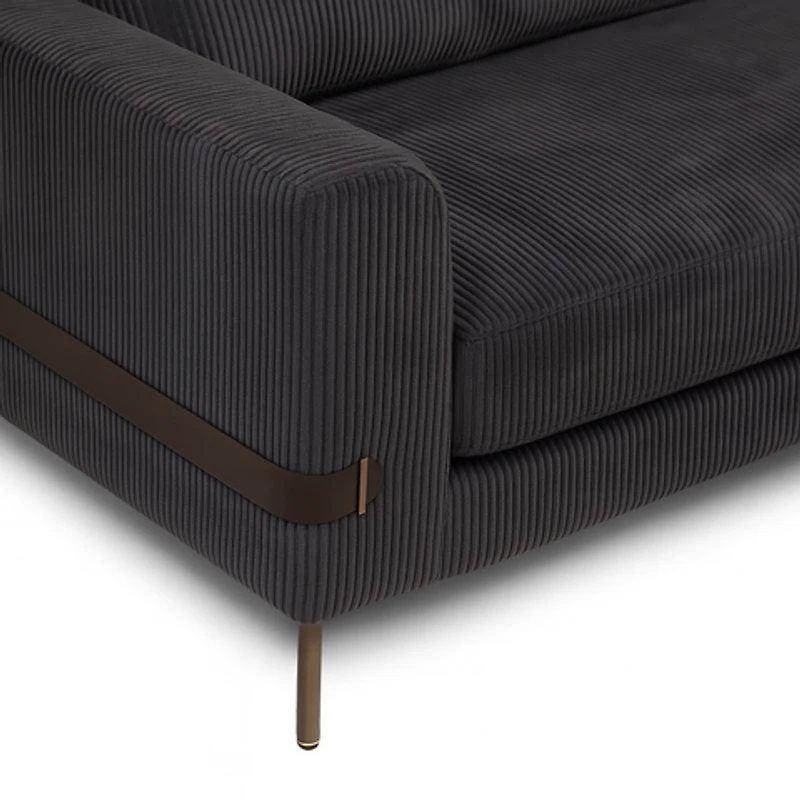 Chadwick Fabric Sofa - Dark Grey