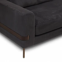 Chadwick Fabric Sofa - Dark Grey