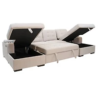 Alonso Sleeper U-shaped sectional