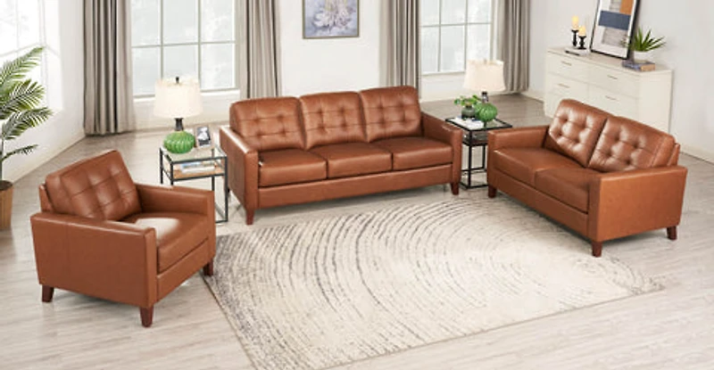 Tallon Genuine Leather Loveseat
