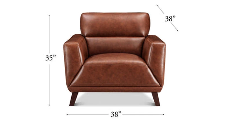 Jammie Genuine Leather Chair