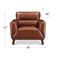 Jammie Genuine Leather Chair
