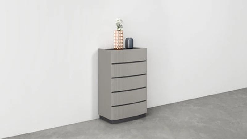 Nella Two Tone 5 Drawer Bedroom Chest