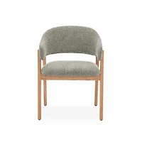 Brina Dining Chair – Mint Green Upholstery & Natural Wood Frame