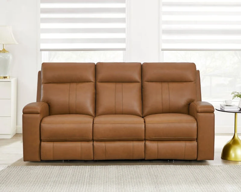 Hanley Zero Gravity Genuine Leather Power Reclining Sofa