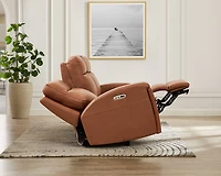 Hanley Zero Gravity Genuine Leather Power Reclining Loveseat