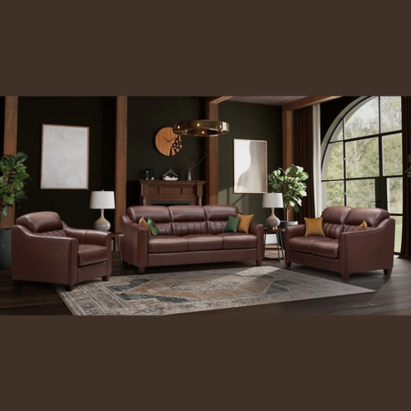 Nolan Genuine Leather Accent Chair