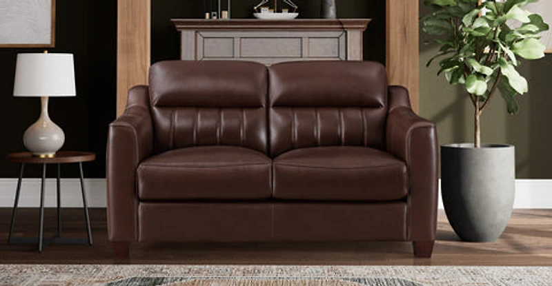 Nolan Genuine Leather Loveseat