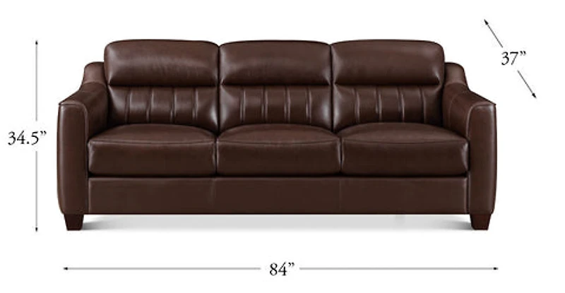 Nolan Genuine Leather Sofa