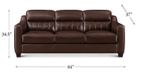 Nolan Genuine Leather Sofa