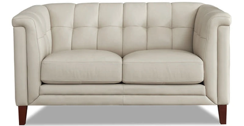 Arvon Genuine Leather Loveseat