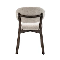Milena Dining Chair – Upholstered Seat with Oak Wood Frame