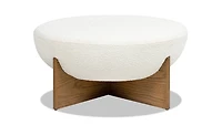 Elara Round Ottoman - Boucle