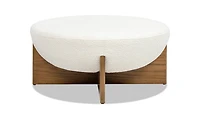 Elara Round Ottoman - Boucle