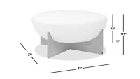 Elara Round Ottoman - Boucle
