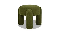 Olea Boucle Ottoman - Moss Green