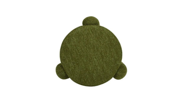Olea Boucle Ottoman - Moss Green